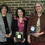 Dr. Karen Gipson with the 2008 Impact Award.